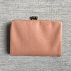 TIDENWAY ピンクレザーがま口財布