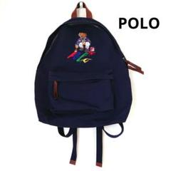 【POLO RALPH LAUREN 】ベアバックパック　 キャンバス ネイビー