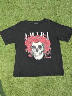 AMIRI スカル バラ Tシャツ