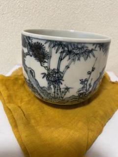 九谷『石野竜山』作 細密画 九谷赤釉古代唐草模様茶器揃☆  九谷焼 茶道具 九谷『石野竜山』作 細密画 九谷赤釉古代唐草模様茶器揃