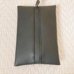 ［新品］セリア　はっ水ミニポーチ　長方形　ブラック