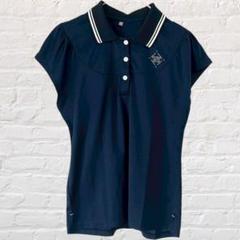 スポーツ グラフィック ナンバー フレンチスリーブ ポロシャツ 速乾 Tシャツ