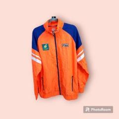 新品タグ付き】FILA フィラテニスジャケットジップ総柄オレンジ