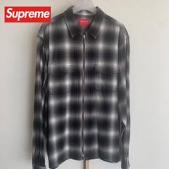 【XL】Supreme Shadow Plaid Flannel Zip Upのサムネイル