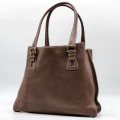 良品 Kitamura ステッチトートバッグ Kロゴ 肩掛け レザー c821