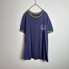 ARMANIリンガーTシャツ　半袖Tシャツ　フェード感　パープル　紫　緑　M