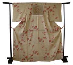 値下げ交渉ＯＫ！夏物 Ｓ寸 お茶事 駒絽 小紋 正絹 Ｕ６５１ 値下げ交渉OK！夏物 駒絽 小紋 鷹羽違い 正絹 U696 - メルカリ