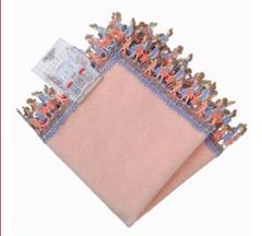 【新品未使用】近沢レース タオルハンカチ どすこい日本 2枚セット 新品】近沢レース店 和レースタオルハンカチ どすこい日本 2枚