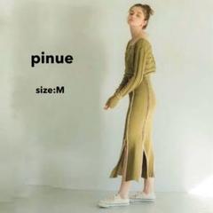 pinue ピヌエ ライン ニット セットアップ トップス スカート 春夏 M