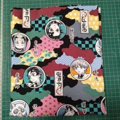 【1m】鬼滅の刃 えんじ オックス生地 ハンドメイド はぎれ