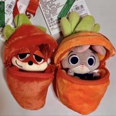 上海ディズニー　ぬいぐるみ　新作　ズートピア　にんじん　キーチェーン Disney - 【新品】ズートピア☆にんじん☆キーチェーン
