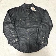 HARLEY DAVIDSON レザー シャツジャケット XL スナップボタン