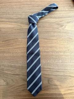 Maker's Shirt KAMAKURA ネクタイ ネイビー ストライプのサムネイル