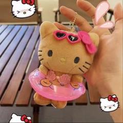 日焼けキティ　サンリオ　ハワイ　ビキニキティストラップ