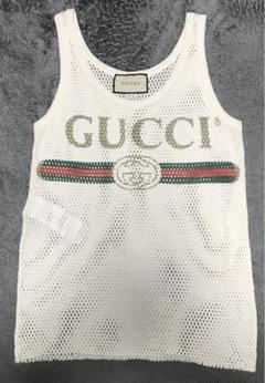 グッチ　ビンテージロゴ　メッシュノースリーブ グッチビンテージロゴメッシュノースリーブ