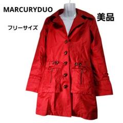 マーキュリーデュオ レトロチックなトレンチコート シングル 撥水 ナイロン