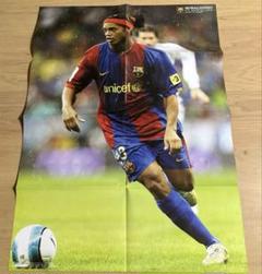 2005-06 FCバルセロナ公式ポスター ロナウジーニョ バルサ メッシ