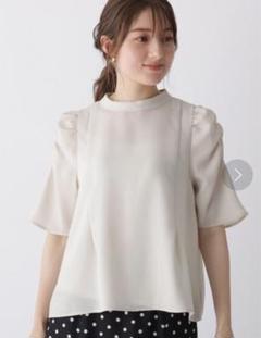 23区／23SS 小さいサイズ32 フォーマル対応◎フリル襟ジョーゼットブラウス 23区 【洗える】ジョーゼット フリル ブラウス ピンク系 32