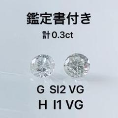 人気アイテムランキング(新品)  up PT天然ダイヤモンドピアス計0.3ct 訳あり! 鑑定書付き メルカリ - アクセサリー