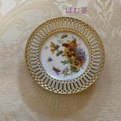 ★おまとめ【金彩 花絵／皿 ２枚】①KPMベルリン②アレンフェルト／リモージュ ☆おまとめ【金彩 花絵／皿 2枚】①KPMベルリン②アレン