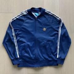 古着 80s アディダス ATP トラックパンツ ネイビー ホワイト 白 紺 ④ 古着 80s アディダス ATP トラックジャケット ネイビー ホワイト