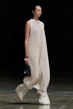 未使用級 21SS✨HYKE SLEEVELESS SWEATER DRESS Vivianyo HD Sweater Dress for Women High Neck Sleeveless