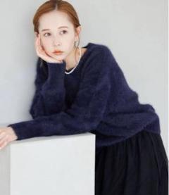 SLOBE IENA フォックスウールカシミヤプルオーバー 定価17600円 セーター ニット 24AW ブラウン スローブイエナ 5-0213T 258114 2025年最新】slobe iena フォックスカシミヤプルオーバーの人気