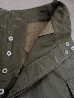 フランス軍　ヴィンテージ　M47 パンツ　初期　　3メタルボタン　ユーロ