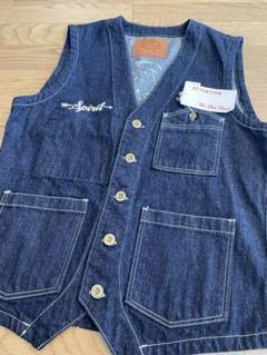 【ポッチ様専用】フラットヘッド デニムベスト 濃紺 スペシャルモデルのサムネイル