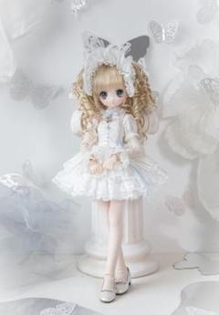 六月夜林檎様製月隠し魔女mdd msd 40cm 1/4 ドール服 白