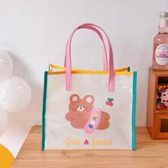 人気❤️ビーチバッグ かわいい プールバッグ ビニールバッグ スイミングバッグ
