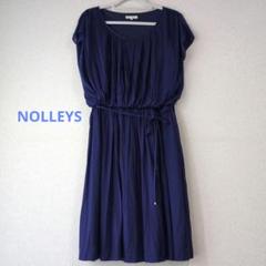 NOLLEYS フレンチスリーブ膝丈ワンピース