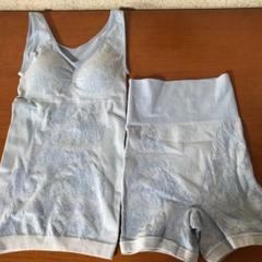 最終価格です 杉原 杏璃 綿混花柄ジャガード ブラキャミ&ショーツ S〜M
