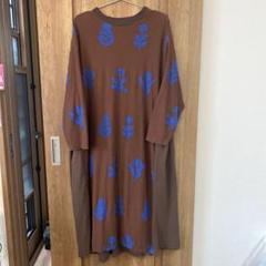 Marble SUD”kukka JQ”切替えワンピース　ブラウン Marble SUD”kukka JQ”切替えワンピース ブラウン - メルカリ