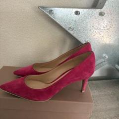 ジャンヴィットロッシ　サイズ表記「34」22センチ　ピンクスエードパンプス ジャンヴィットロッシサイズ表記「34」22センチピンクスエード