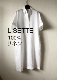 LISETTE 100%リネン 半袖シャツワンピース 36 LISETTE 100%リネン 半袖シャツワンピース 36 - メルカリ