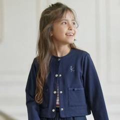 【SALE】組曲キッズ スナップボタン カーディガン ネイビー サイズ120