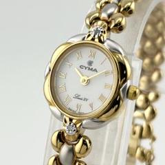 驚きの値段で 稼働/良品】CYMA シーマ レディース ホワイト XV LOUIS 634 時計