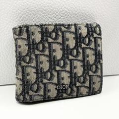 ✨現行モデル✨DIOR 二つ折り 財布 オブリーク ジャカード コインケース付き