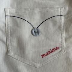 ＊Pom ponette＊M 150　キュロット　ショートパンツ　マリン