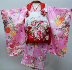 七五三 着物 3歳 フルセット 花うさぎ 赤 被布 女の子 女児 楽天市場】花うさぎ 七五三（キッズファッション｜キッズ