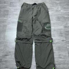 00s Y2K NIKE ナイキ ナイロントラックパンツ ジャージ カーキ NIKE - 00s Y2K NIKE ナイキ ナイロンパンツ イージー カーキ