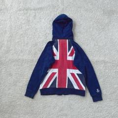 パーカー バックプリント フルジップアップ スウェット フーデッド コットン