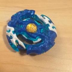 ベイブレードバースト青と白の波模様こま