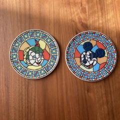 東京ディズニーシー ピノキオ &ミッキーマウス ステンドグラス風