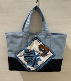 ロラライハリス♡ブラックWデニム♡刺繍のミニバッグ♡ ロラライハリスでブラックWデニム♡刺繍のポケットいっぱいバッグ♡
