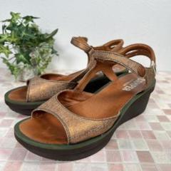 CAMPER カンペール 23 ストラップ ヒール レザー ブラウン 36 - メルカリ