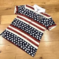 Munsingwearマンシングウェア★オシャレな星条旗デザイン ゴルフウェアM