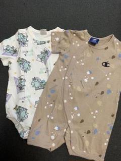 ベビー　ロンパース　半袖　2点セット