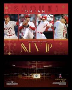 祝来日大谷翔平 2023年アメリカンリーグMVPプレート　使用球の一部つき